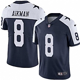 Nike Dallas Cowboys #8 Troy Aikman Navy Blue Thanksgiving NFL Vapor Untouchable Limited Throwback Jersey,baseball caps,new era cap wholesale,wholesale hats